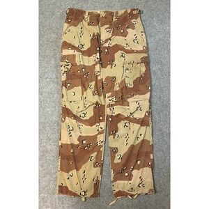 Vintage US Military Pants Mens 30x28 Desert Chocolate Chip Camo Cargo Grunge Y2K